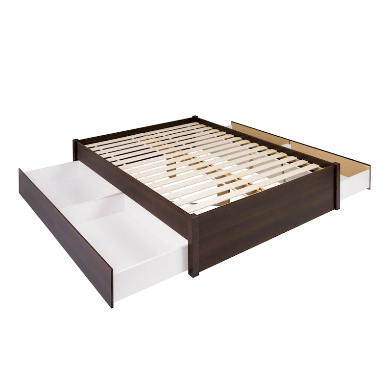 Prepac Queen Select 4-post Platform Bed with Optional Drawers