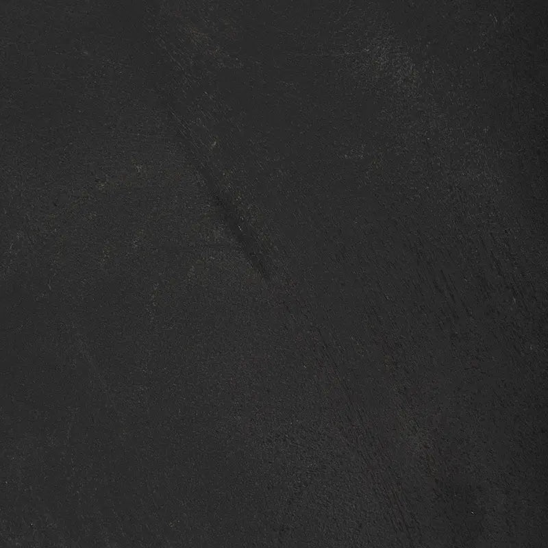 Mattius Black Solid Wood Round Accent Table - 18L x 18W x 22H