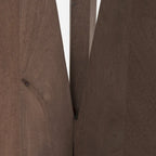 Mattius Black Solid Wood Round Accent Table - 18L x 18W x 22H