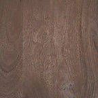 Mattius Black Solid Wood Round Accent Table - 18L x 18W x 22H