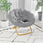 Folding XL Saucer Chair for Dorm or Bedroom