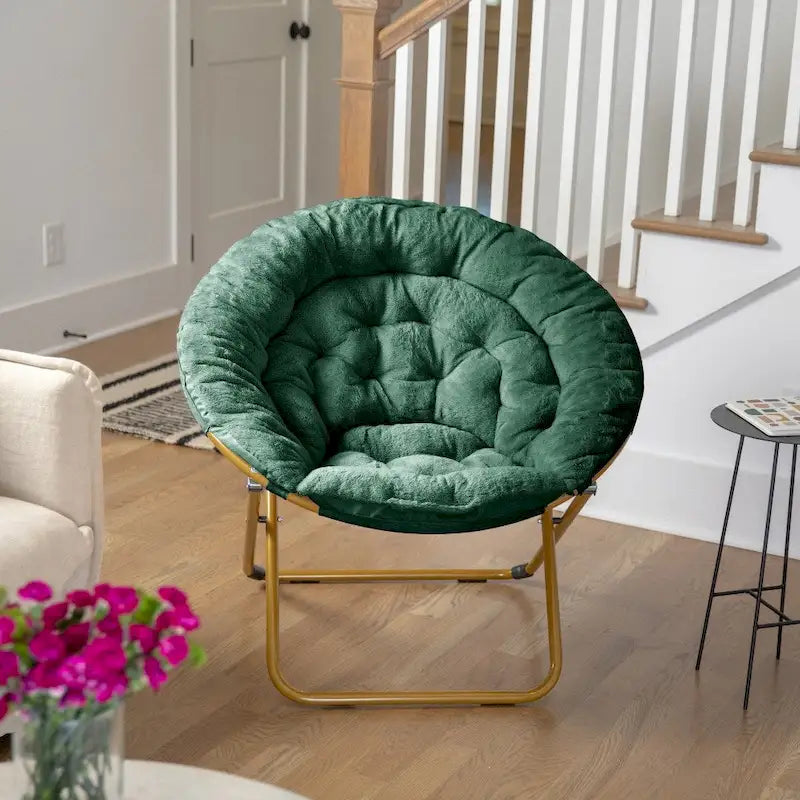 Folding XL Saucer Chair for Dorm or Bedroom