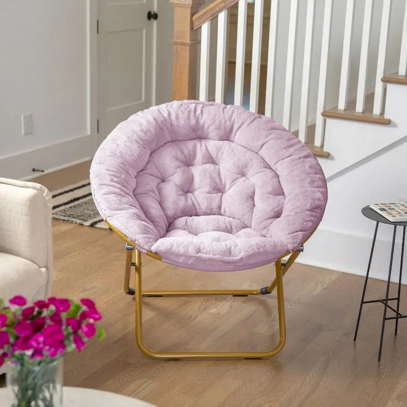 Folding XL Saucer Chair for Dorm or Bedroom