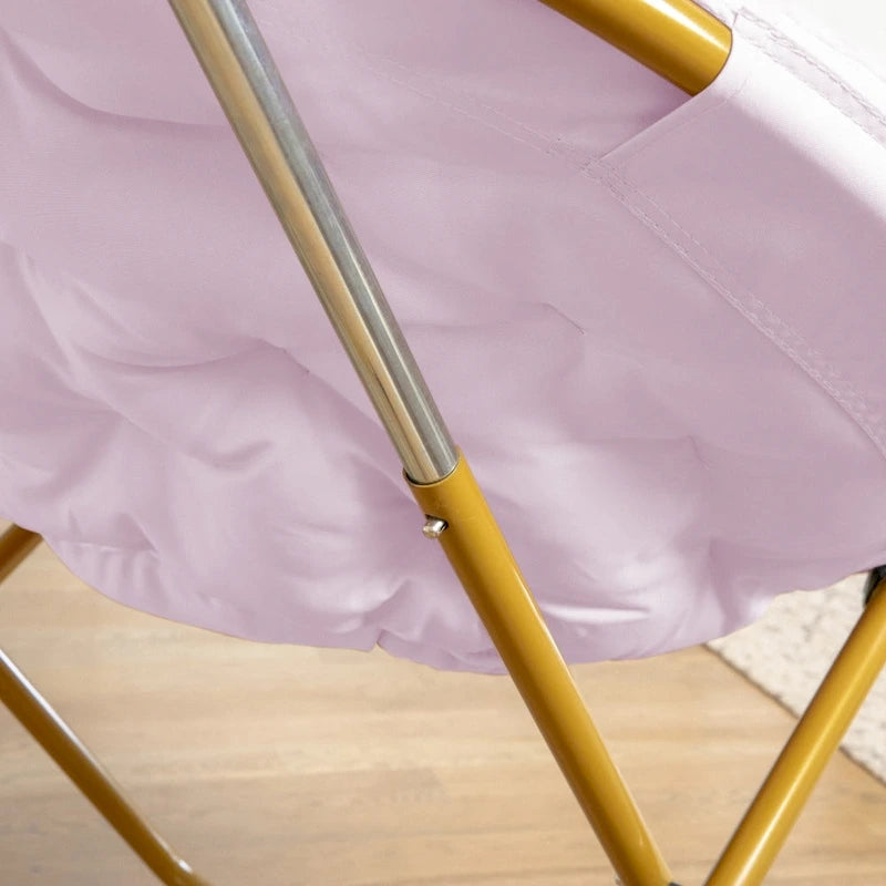 Folding XL Saucer Chair for Dorm or Bedroom