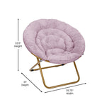 Folding XL Saucer Chair for Dorm or Bedroom