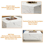 Faux Marble Square Coffee Table