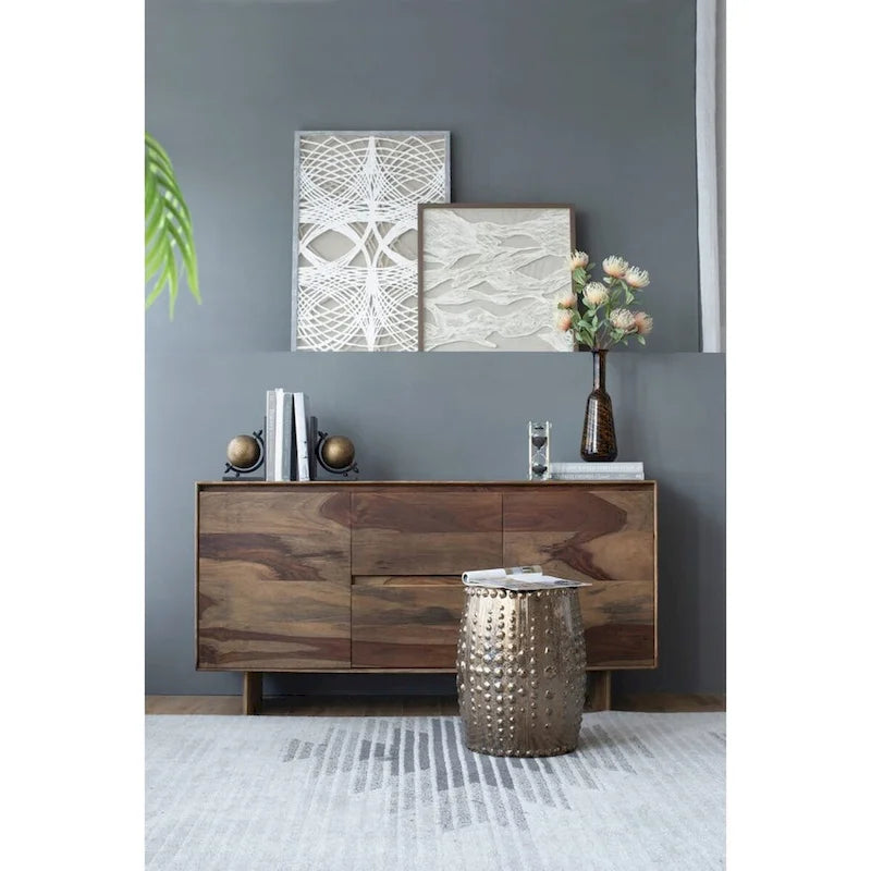 Weathered Style Ceramic Garden Stool - 18 - Bronze