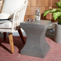 SAFAVIEH Selvaggia Concrete Indoor/ Outdoor Accent Table - 13.7x13.7x17.7 - 14Wx14Dx18H