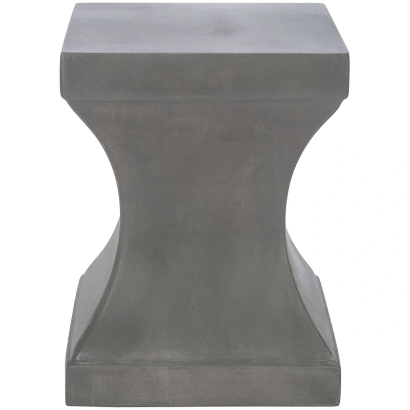 SAFAVIEH Selvaggia Concrete Indoor/ Outdoor Accent Table - 13.7x13.7x17.7 - 14Wx14Dx18H