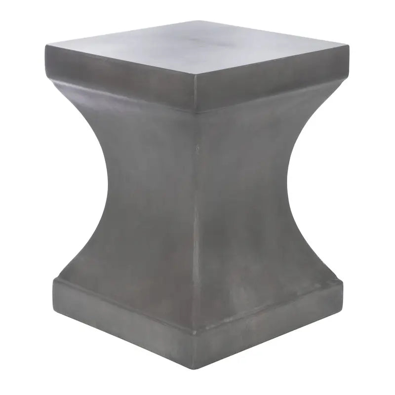 SAFAVIEH Selvaggia Concrete Indoor/ Outdoor Accent Table - 13.7x13.7x17.7 - 14Wx14Dx18H