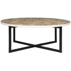 SAFAVIEH Marharita Cream Coffee Table - 39.8 x 39.8 x 15.4 - 40Wx40Dx15H