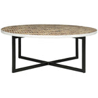 SAFAVIEH Marharita Cream Coffee Table - 39.8 x 39.8 x 15.4 - 40Wx40Dx15H