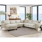 Hydeline Hayward Top Grain Leather Sectional Sofa with Chaise