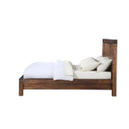 Meadow Solid Wood Platform Bed in Brick Brown