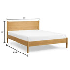Ria Eastern King Platform Bed, Caramelized