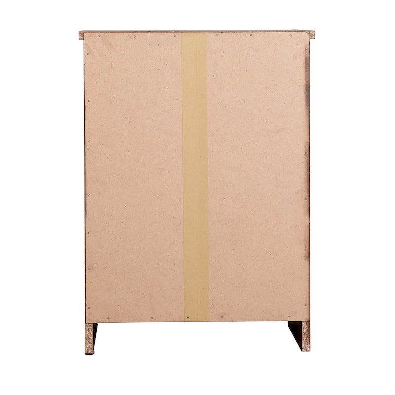 Modern 18-in Single-Drawer Wood Nightstand with Metal Hand Held and Open Rack