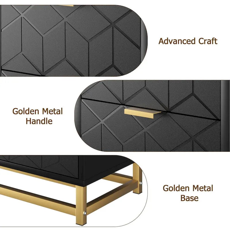 3 Drawer Dresser For Bedroom With Modern Style