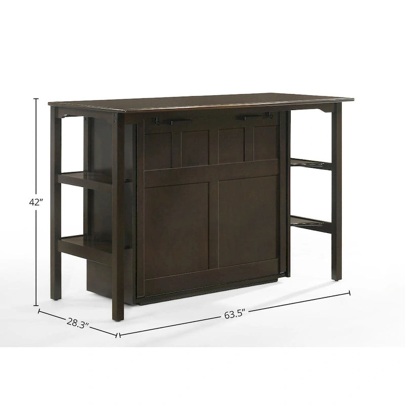 Siesta Desk Murphy Bed with Gel Memory Foam Mattress