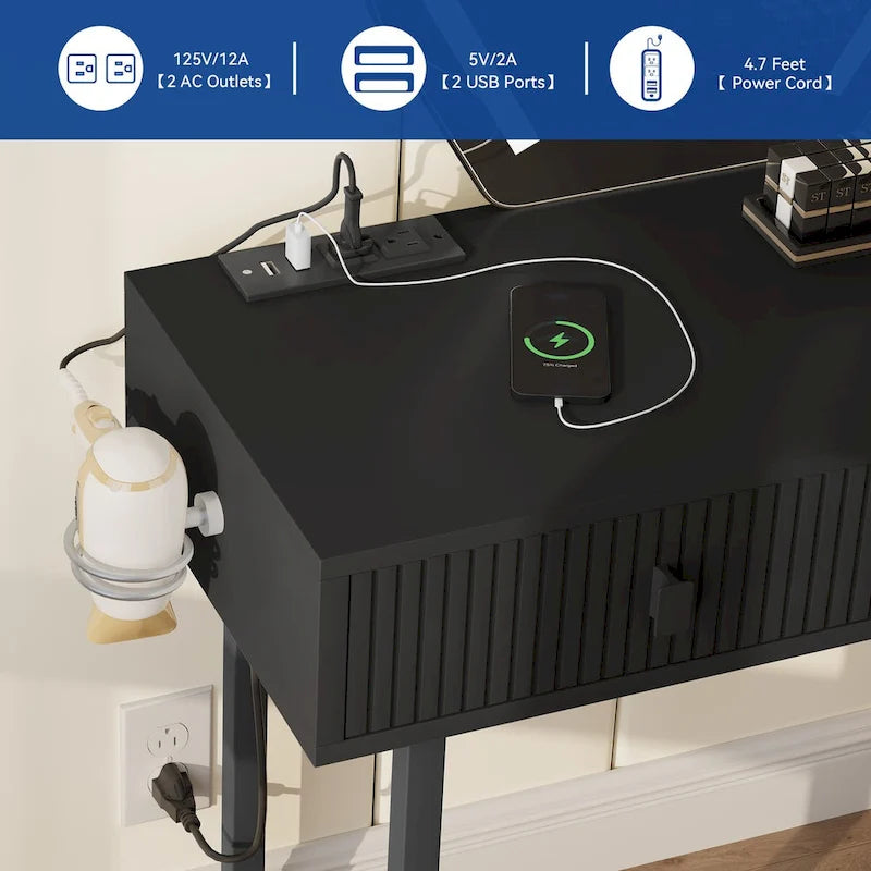 Moasis Expandable Cloud Vanity With Built-in Socket and Lighted Mirror - 49.90 H X 51.10 W X 15.70 D