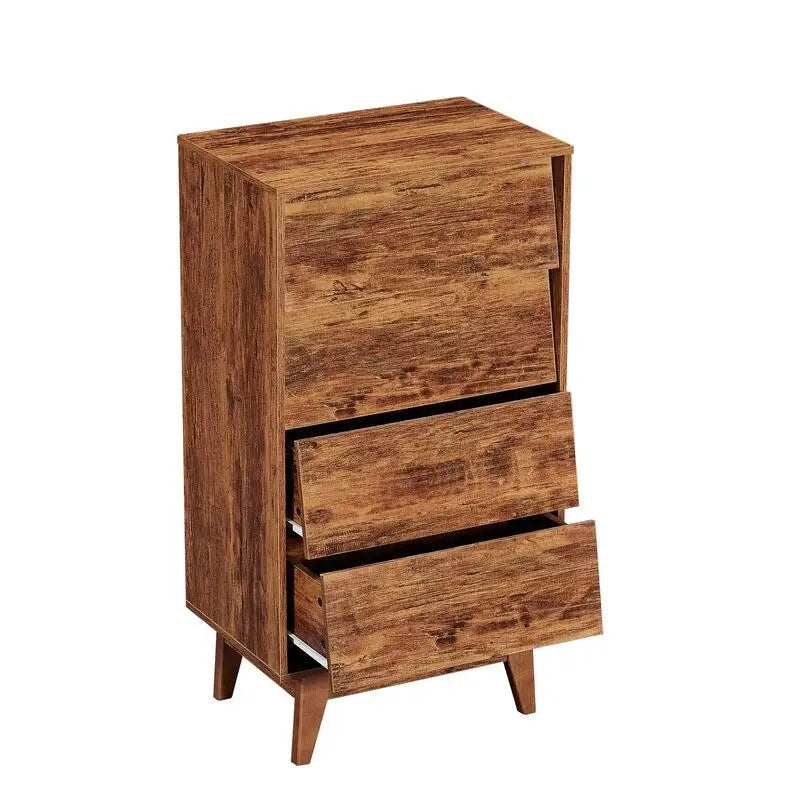 Mieres Dresser for Bedroom, 37 Tall Dresser Chest of Drawers, Hidden Drawer Handle, Storage Drawer Organizer