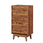 Mieres Dresser for Bedroom, 37 Tall Dresser Chest of Drawers, Hidden Drawer Handle, Storage Drawer Organizer