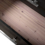 Furniture of America Alaric Modern Black Solid Wood 5-Drawer Storage Chest With Cedar-Lined Bottom Drawer