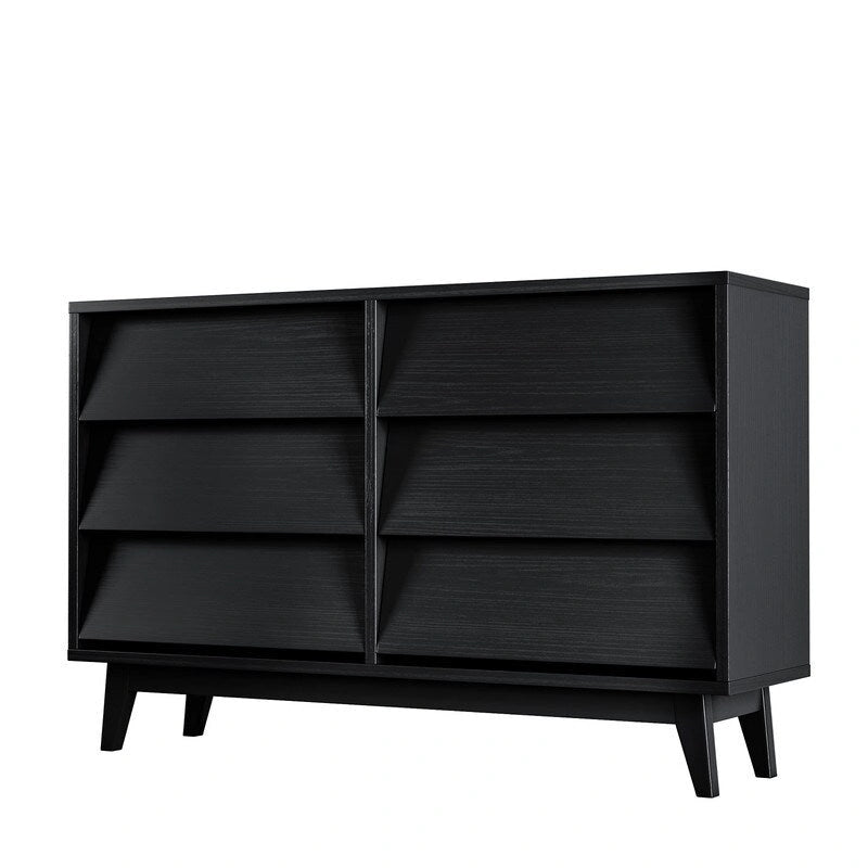 Mieres Dresser for Bedroom, 30 Tall Double Dresser Chest of Drawers, Hidden Drawer Handle, Storage Drawer Organizer