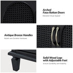 Georg Traditional 27Tall Rattan Nightstand with Adjustable Feet Set of 2 by HULALA HOME