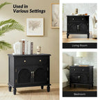 Georg Traditional 27Tall Rattan Nightstand with Adjustable Feet Set of 2 by HULALA HOME