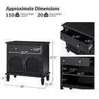 Georg Traditional 27Tall Rattan Nightstand with Adjustable Feet Set of 2 by HULALA HOME