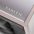 VANITII Nightstand With 3-Drawer Velvet Bedside Table Bedroom Furniture Black/Pink/Grey Metal
