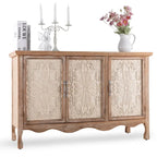 Adika Solid Wood Vintage Vibe Accent Cabinet