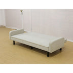 Memory Foam Futon Couch Bed Convertible Sofa with Adjustable Splitback for Compact Living Space