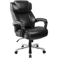 HERCULES Series Big & Tall Rated Black LeatherSoft Executive
