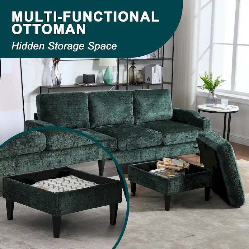 HOMEFUN storage sofa /Living room sofa cozy sectional sofa