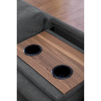 Alger 98 Wide Left Hand Facing Sofa & Chaise with Ottoman