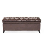 Modern Upholstered Storage Bench for Living Room Entryway