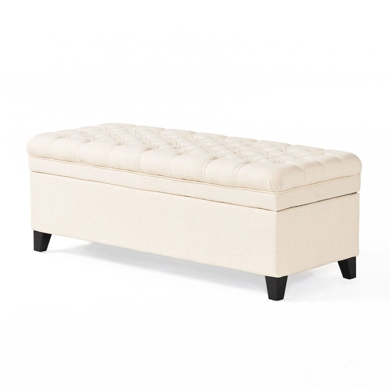 Modern Upholstered Storage Bench for Living Room Entryway
