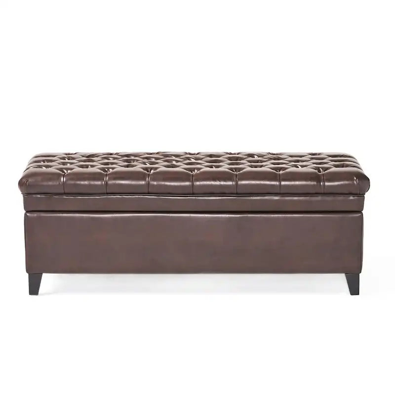 Modern Upholstered Storage Bench for Living Room Entryway