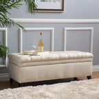 Modern Upholstered Storage Bench for Living Room Entryway