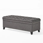 Modern Upholstered Storage Bench for Living Room Entryway