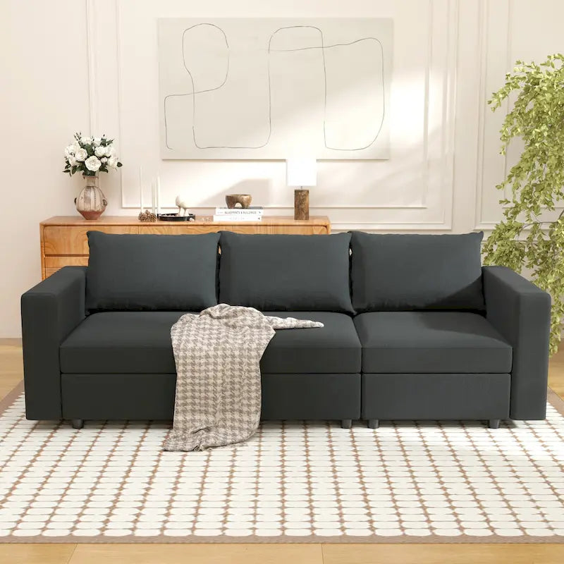Modular Sofa Modern Sectional Storage Sofa Couch with Free Splicing for Living Room Furniture Set