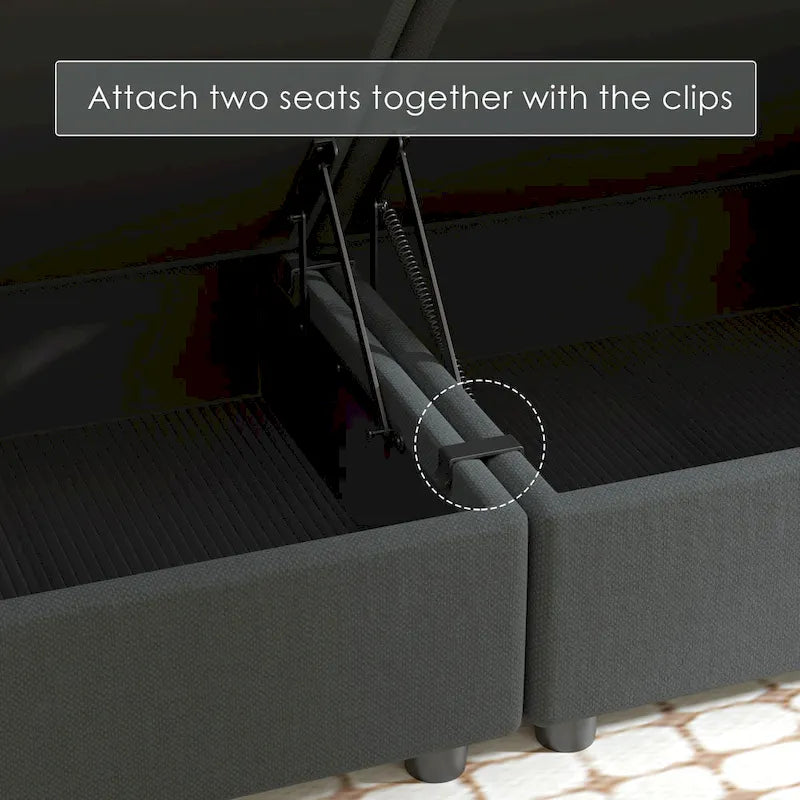 Modular Sofa Modern Sectional Storage Sofa Couch with Free Splicing for Living Room Furniture Set