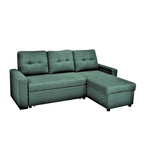 US Pride Furniture 79.92 inch Convertible L-Shaped Sectional Sleeper Sofa Bed Stylish Apartment Furniture