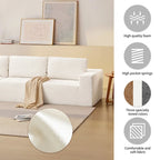 Modular L Shaped Sectional Sofa,Luxury Floor Couch Set,Upholstered Indoor Furniture,Foam-Filled Sleeper Sofa Bed