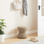 VANOMi Djembe Boucle Upholstered Ottoman with Swivel Base, Pouf, Swivel Vanity Stool for Living Room, Walk-in Closet