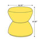 VANOMi Djembe Boucle Upholstered Ottoman with Swivel Base, Pouf, Swivel Vanity Stool for Living Room, Walk-in Closet