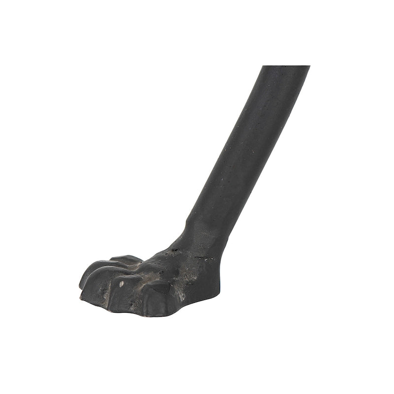 Round Metal Side Table with Claw Feet