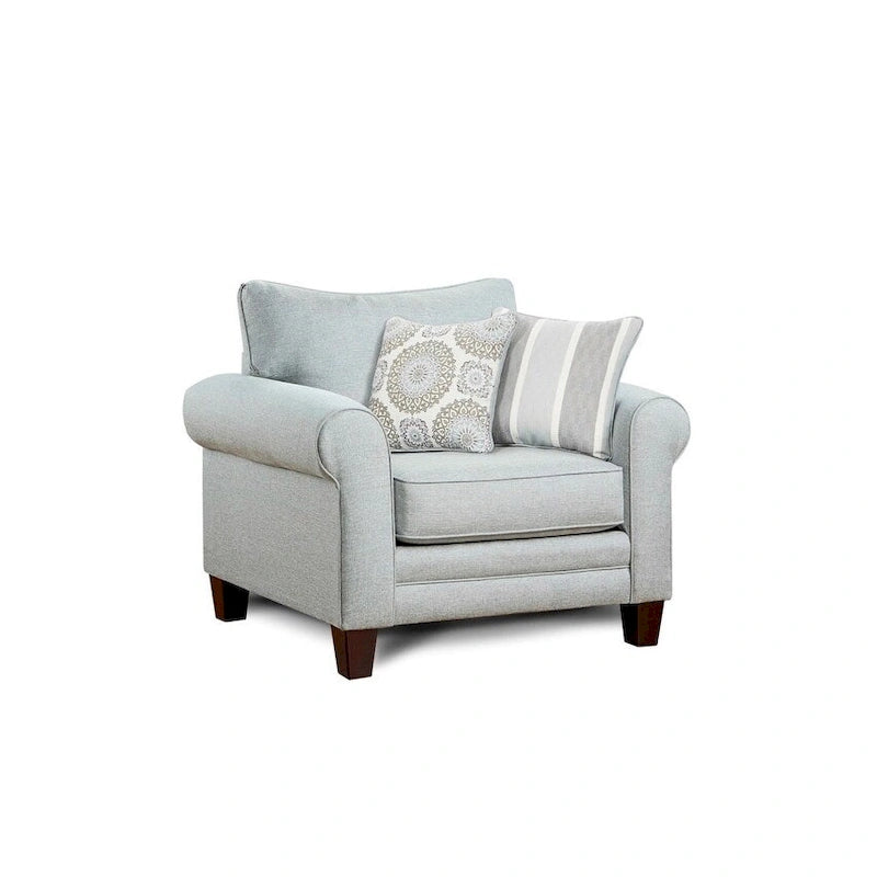 Grand Mist Grey Accent Chair