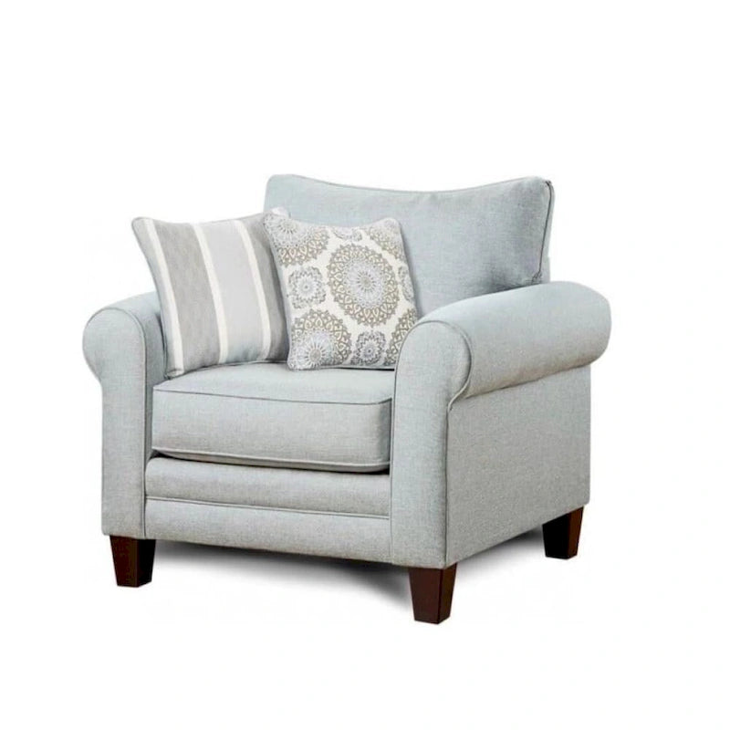 Grand Mist Grey Accent Chair